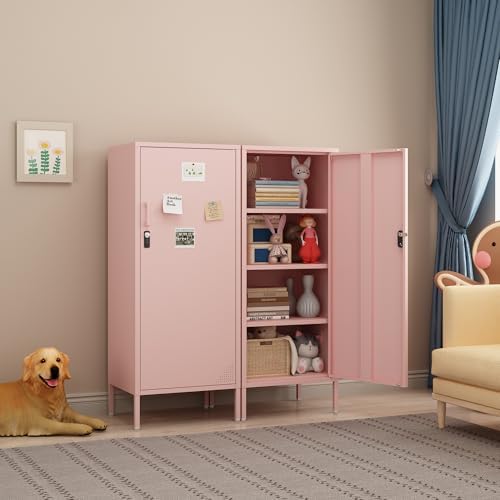 steehoom metal locker cabinet lockable bathroom storage cabinet shown in use