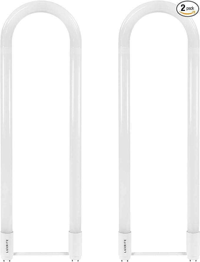 LUXRITE U Bend LED Tube Light, T8 T12, 3000K Soft White, 2000 Lumens, by LUXRITE