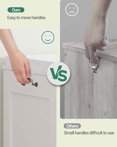 hzuaneri 47" storage chest | stuffed animal and showing dimensions
