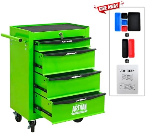 4 drawer rolling tool chest on wheels,multifunctional mobile, package contents