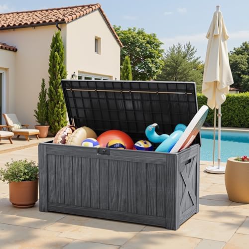 greesum outdoor storage box 120 gallon storage bin, package contents
