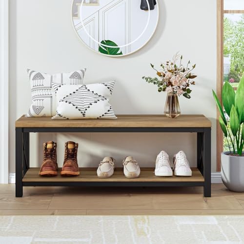bon augure entryway shoe bench for mudroom, farmhouse, package contents