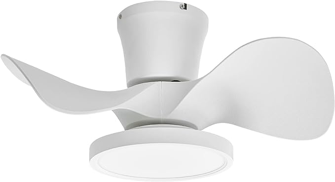ocioc Quiet Ceiling Fan with LED Light 22 inch Large Air Volume Remote Control by ocioc
