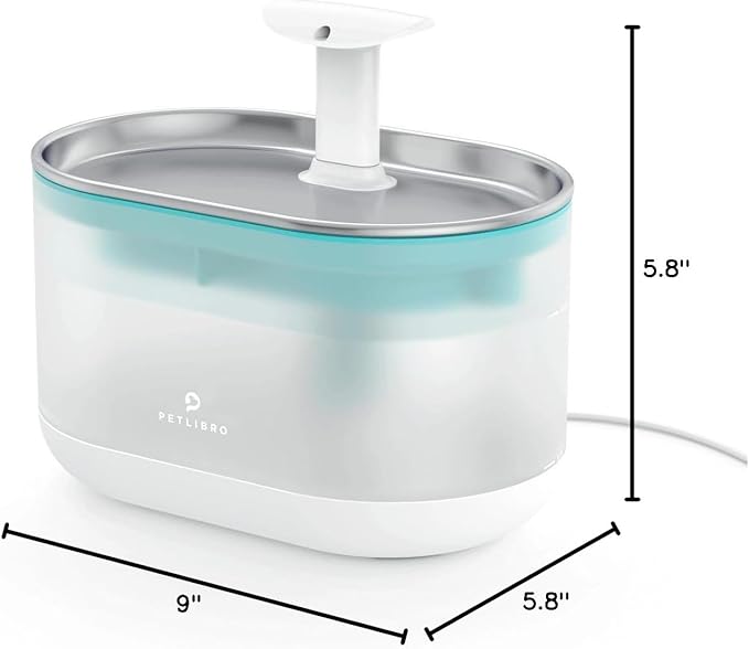 PETLIBRO Cat Water Fountain Stainless Steel, Ultra Quiet, 71fl oz/2.1L - Image 9