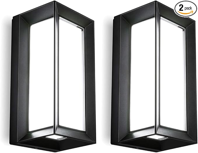 ledmo Outdoor Wall Lights 1800Lm Modern Outdoor Porch Light 6000K Bright by LEDMO