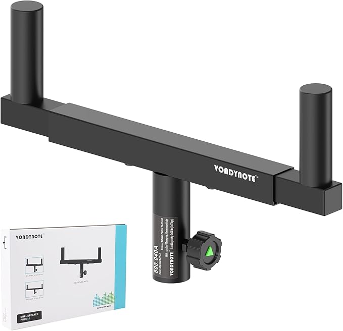 Vondynote Dual Speaker Mount Bar Mounting Fork Bracket Speaker Pole Width by Vondynote