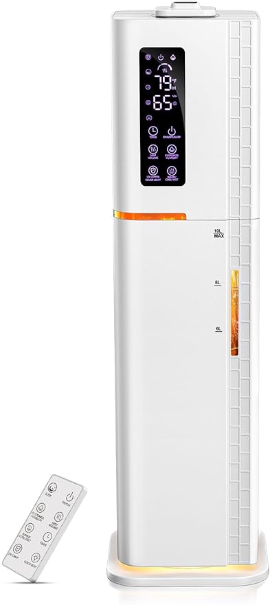 2.64Gal Humidifiers for Bedroom Large Room, Warm and Cool Mist up to 500ft² by letme