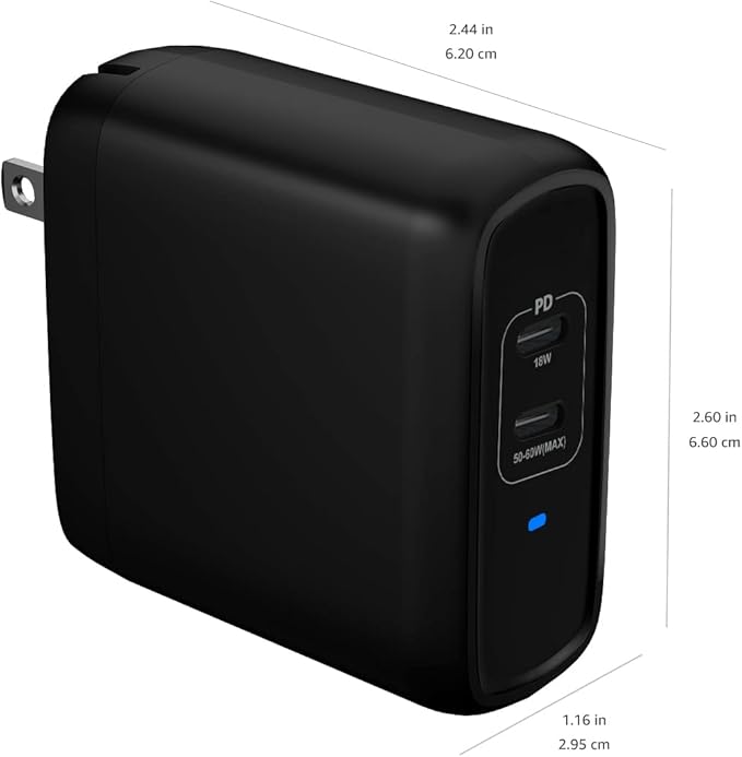 Amazon Basics 68W Two-Port GaN Wall Charger - Image 6