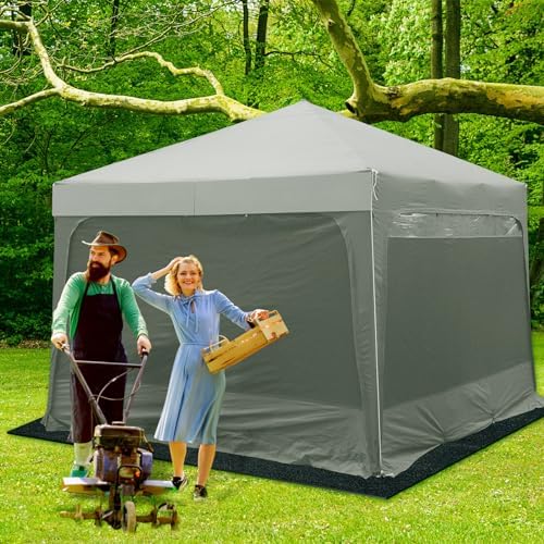 tinideya 10 x 10 ft tent carpet outdoor on a desk or shelf