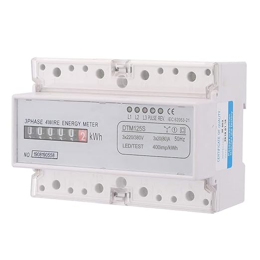 MOUMOUTEN 220 380V 20 80A Digital Electric Power Meter, 3 Phase KWh Meter by MOUMOUTEN