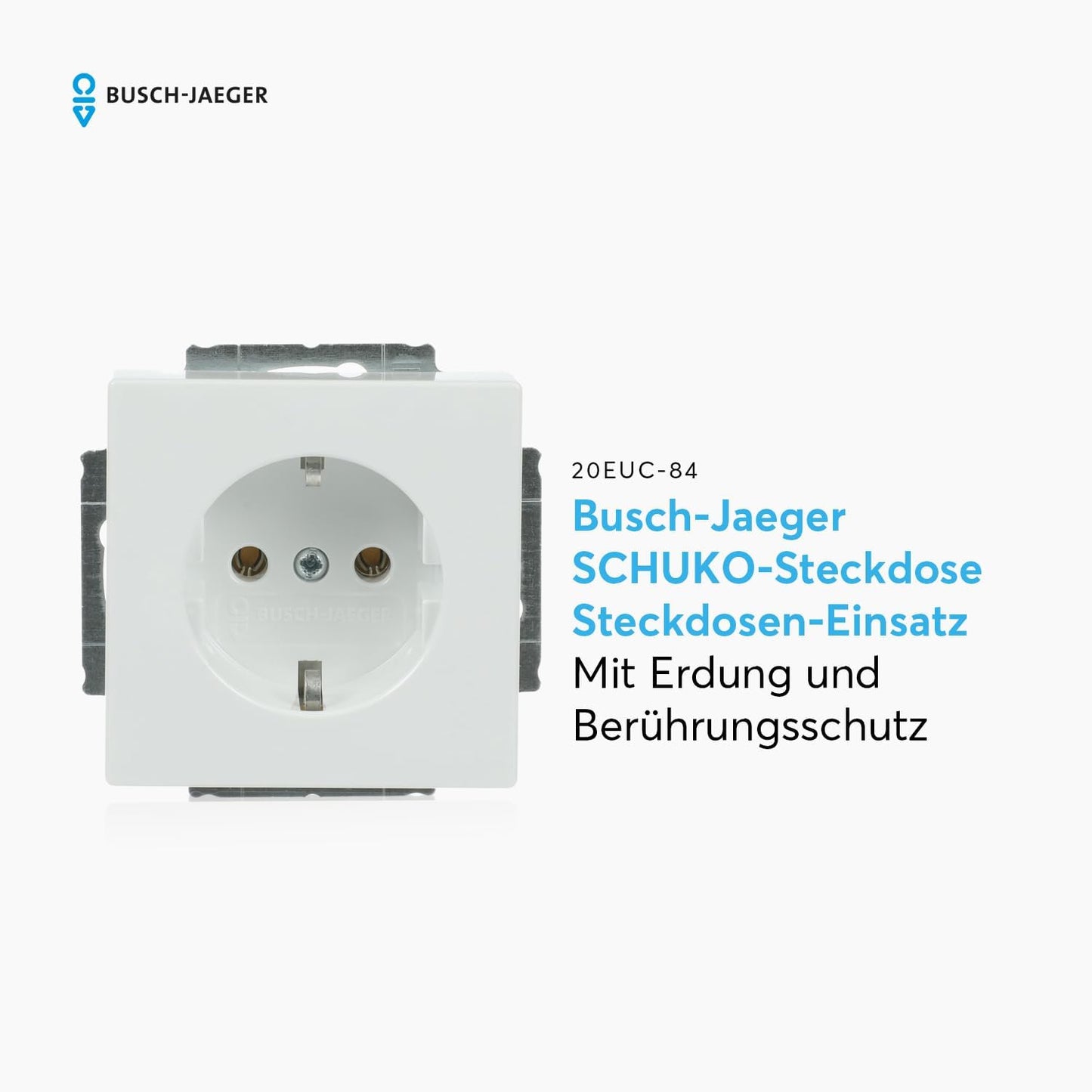 Busch-Jaeger 20EUC-84 Schuko Socket Insert