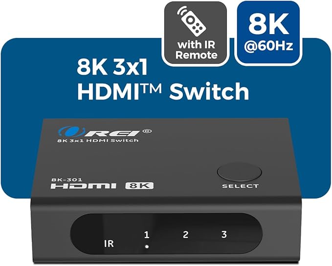 OREI HDMI Switcher with 4K@120Hz 4:4:4 / 8K@60Hz 4:2:0 - Image 9