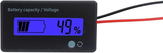12V 24V 36V 48V Battery Meter, Battery Capacity Voltage Indicator, by LoveDeal