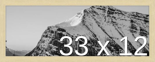 Frame It Easy 33 x 12 Wheat Wood Frame by FrameItEasy