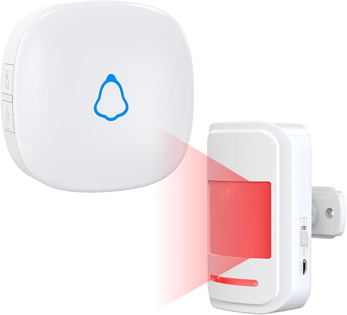 Motion Sensor Door Chime, METAK Wireless Motion Detector Alarm Indoor by METAK
