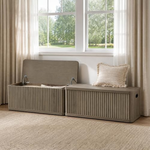 sicotas storage bench 40.2" wide shoe bench with, view 9