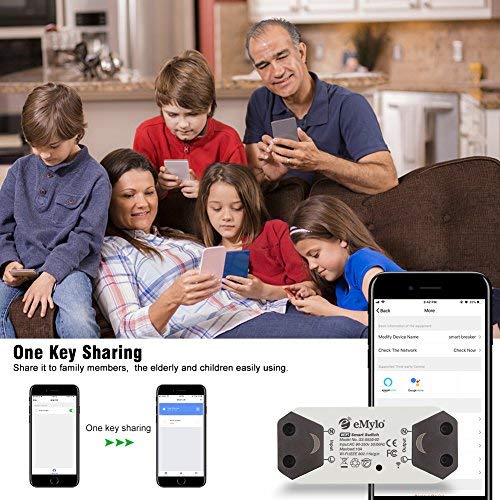 eMylo Smart WiFi Light Switch Wireless Relay Switch Module Remote Control Home - Image 5