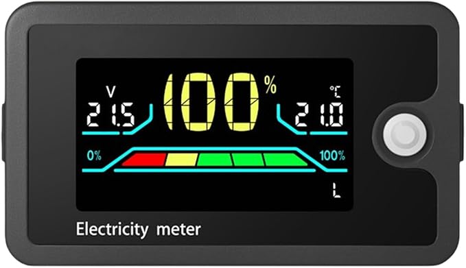 RSHuiOUXX DC8-100V Electricity Meter Digital LCD Display Car Battery Charging - Image 4