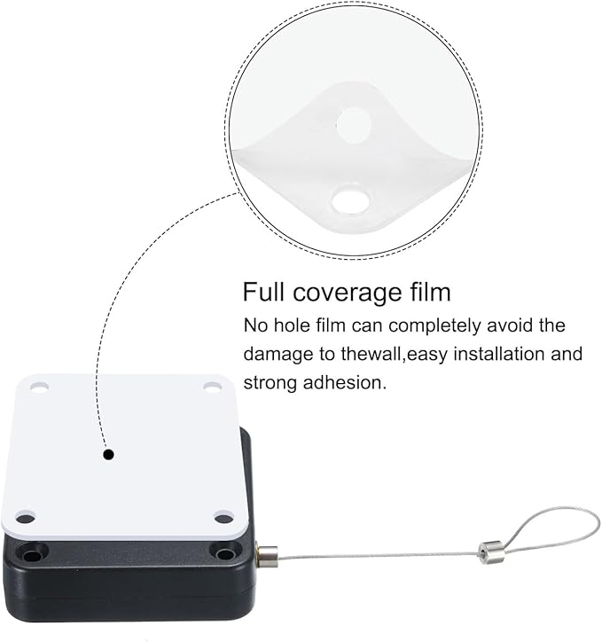 MECCANIXITY Punch Free Automatic Sensor Door Closer 39.4" Retractable Cable Lock - Image 4