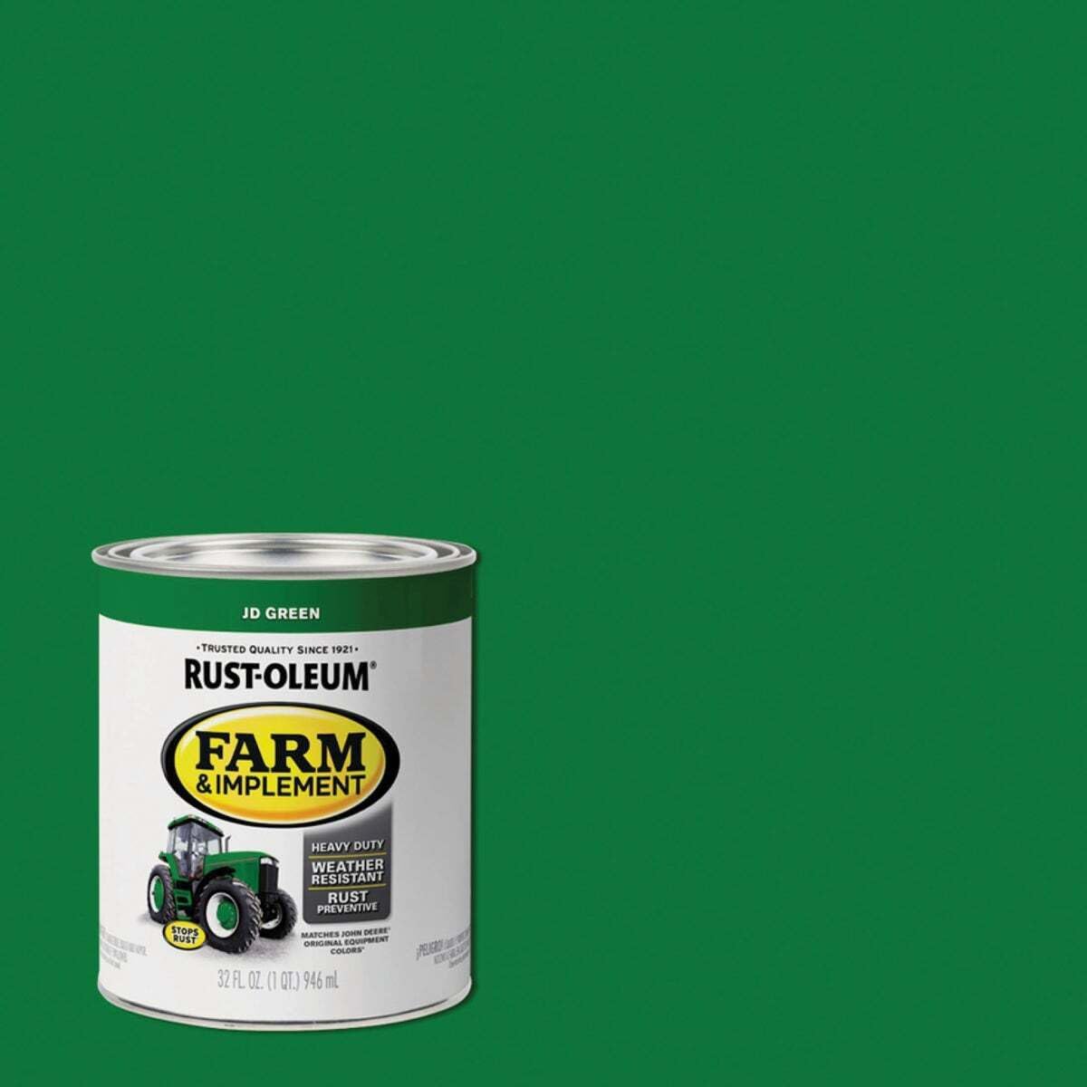Rust-Oleum Paint MACH IMPLMNT JD Green QT 280108