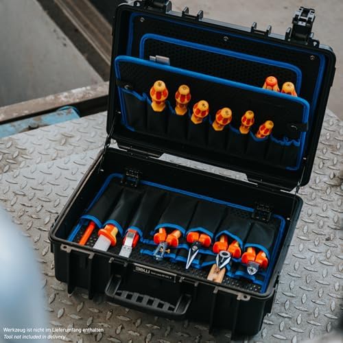 b&w international jet 5000 outdoor tool case with, close-up detail