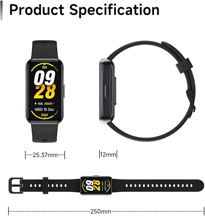 USMECBL Fitness Trackers, Blood Oxygen Heart Rate Sleep Monitor, Smart Band - Image 7