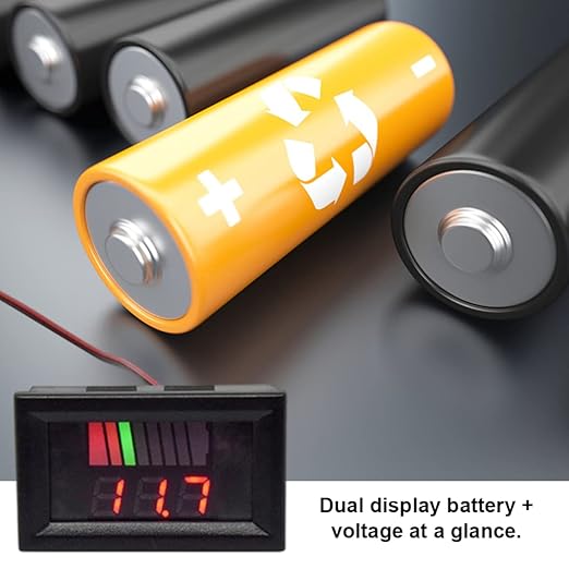 Battery Charge Level Indicator Universal Car Battery Capacity Meter Tester - Image 2