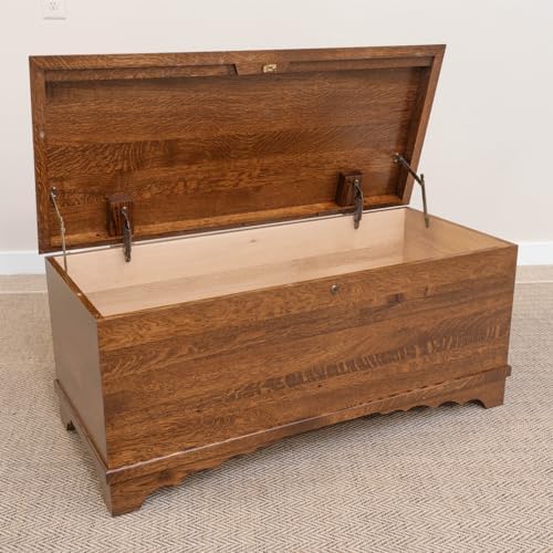 rustic red door co. cedar hope chest with on a desk or shelf