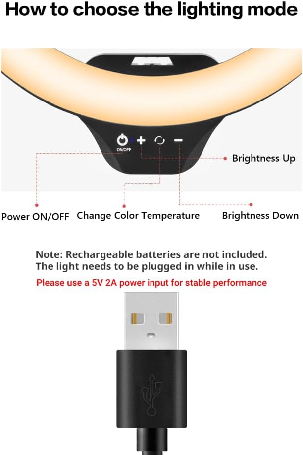 Sensyne 14" Ring Light with Tripod Stand, LED Circle Light with Phone Holder - Image 8