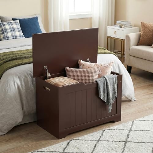 zenstyle storage chest, wood storage bench with 2, package contents