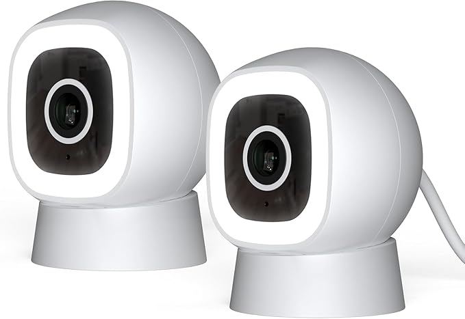 Luna 2K AI Wired Cameras for Home Security, Outdoor/Indoor, 2.4GHZ Wi-Fi by LUNAHOME