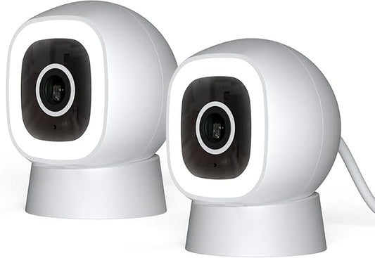 Luna 2K AI Wired Cameras for Home Security, Outdoor/Indoor, 2.4GHZ Wi-Fi by LUNAHOME