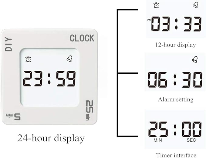 Timer, Creative Shaking Alarm Clock, 25 and Any Minute Time Management Device - Image 4