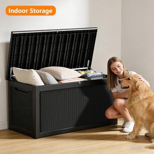 350 gallon extra large outdoor storage box，resin waterproof, view 9