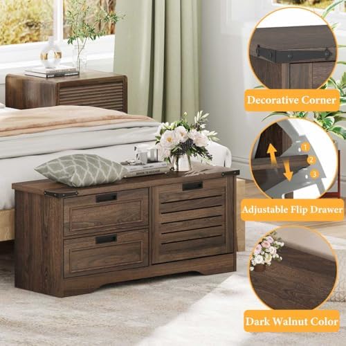 fatorri bench with shoe storage for entryway, wooden, package contents