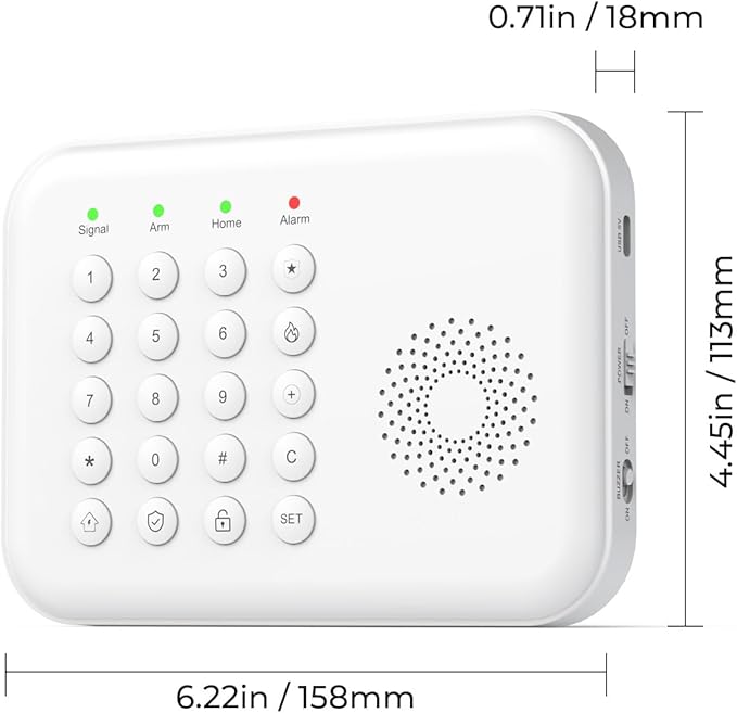 Hapippofa Alarm System for Home Security, WiFi/4G Home Alarm System - Image 5