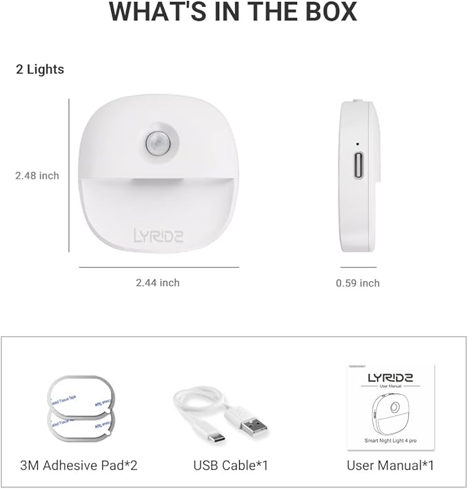 Lyridz Rechargeable Battery Night Light - Image 9