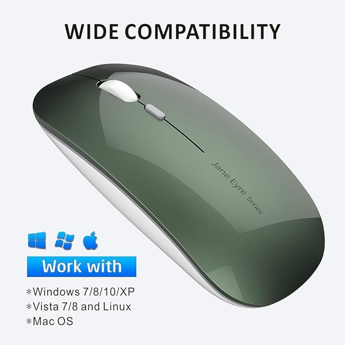 Uciefy Q5 Slim Rechargeable Wireless Mouse, 2.4G Portable Optical Silent Ultra - Image 8