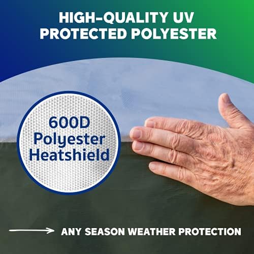yardstash deck box cover - heavy duty, waterproof, side view