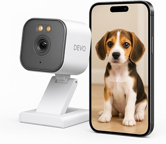 Devo CCAZ10 Security Camera 2K | Indoor &Outdoor|Baby Camera & Pet Monitor | by DEVO