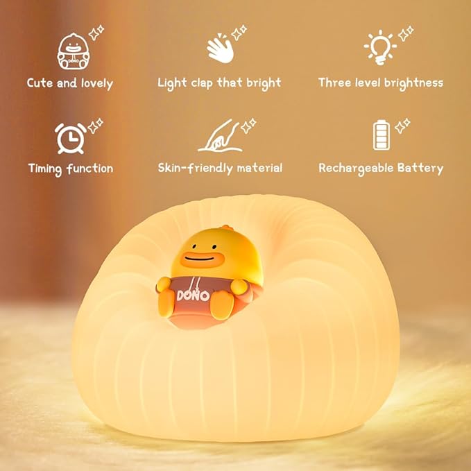 ICARER FAMILY Night Lights for Kids, Rechargeable Touch Lamp - Image 4