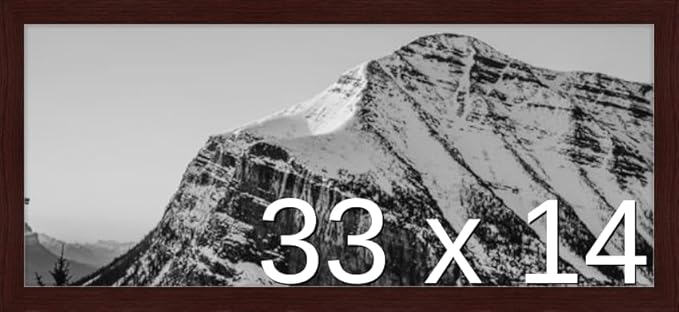 Frame It Easy 33 x 14 Merlot Wood Frame by FrameItEasy