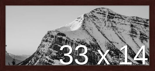 Frame It Easy 33 x 14 Merlot Wood Frame by FrameItEasy