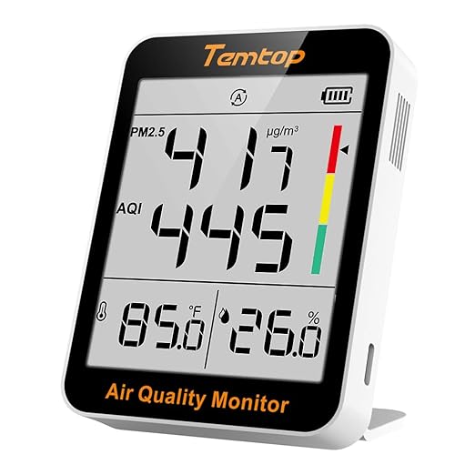 Temtop Air Quality Monitor Indoor Thermo-Hygrometer by Temtop
