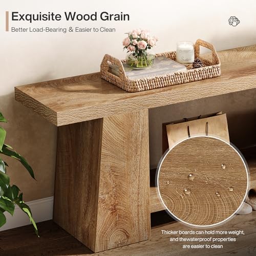 tribesigns 2-tier entryway bench, 59-inch extra long shoe, package contents