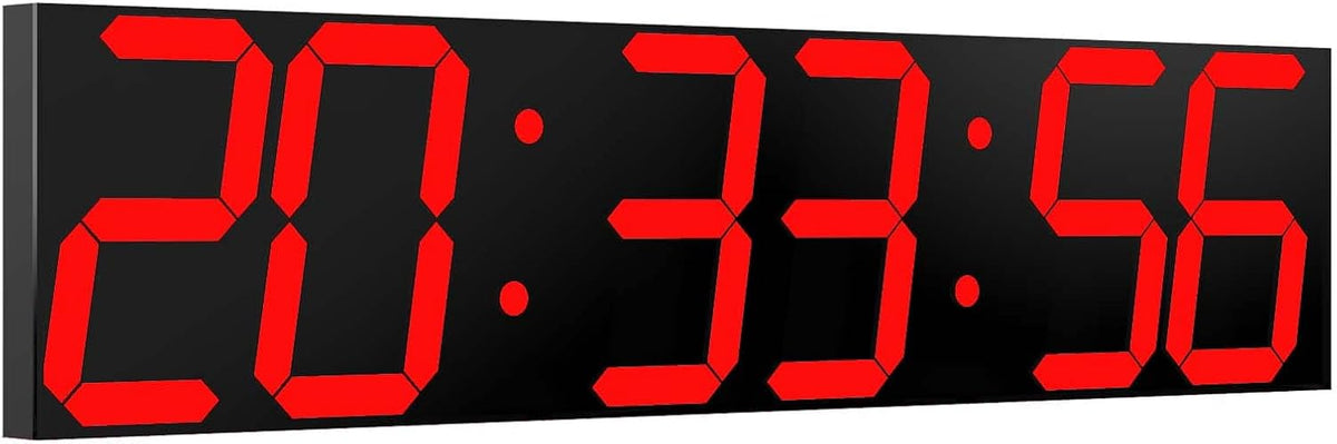 CHKOSDA Digital Wall Clock, Oversize Led Digital Clock Large Display
