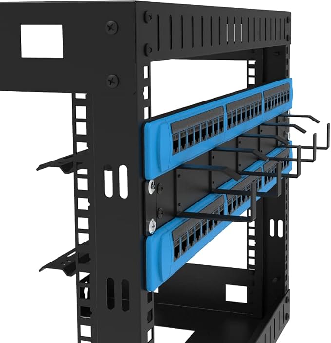 Jingchengmei 19-Inch 1U Metal Horizontal Rackmount Cable Manager - Image 2