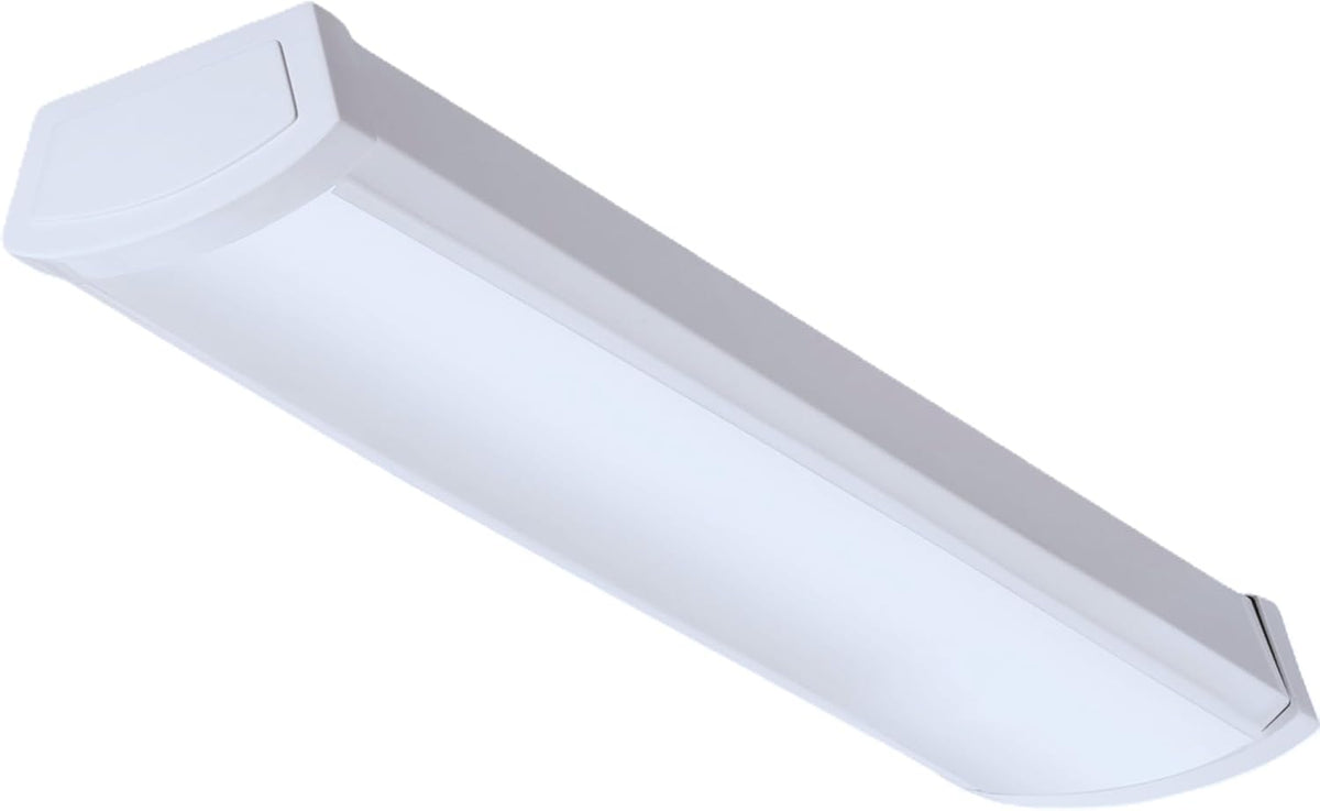 Lithonia Lighting 2 Foot LED Light Fixture, Low-Profile LED Wraparound Flush