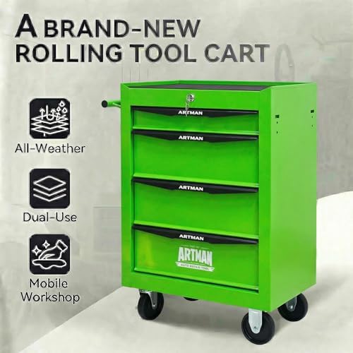4-drawer rolling tool chest - heavy duty tool on a desk or shelf