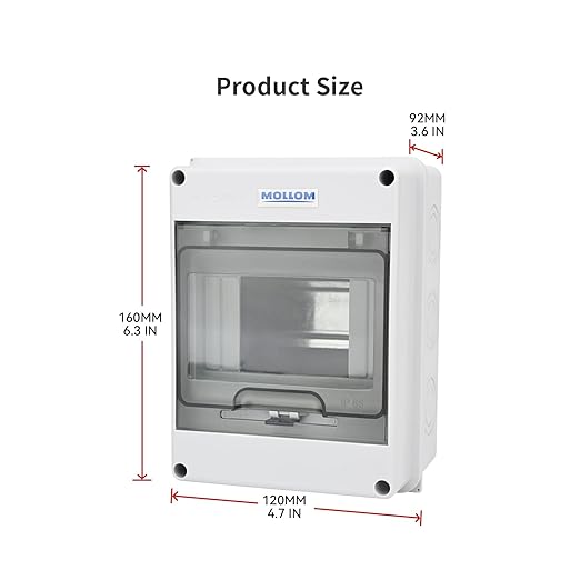 MOLLOM 5 Way Circuit Breaker MCB Distribution Protection Box - Image 2